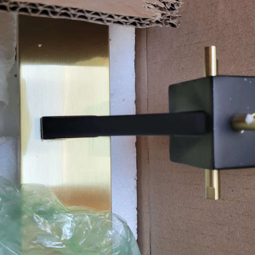 Elegant Gold and Black Vanity Mirror